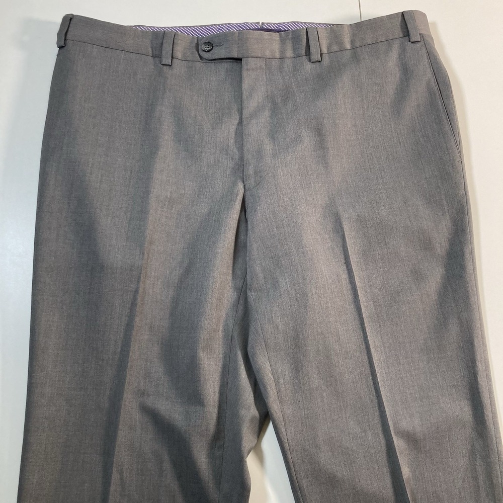 Jack Victor Loro Piana Kolt Pants 40x29 Gray‎ Super 130s Wool Trousers